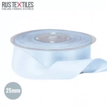 Satin Ribbon 25mm Light Blue Satin Ribbon 25mm Light Blue