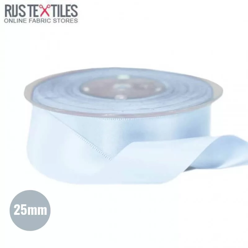 Satijnlint 25mm Licht Blauw