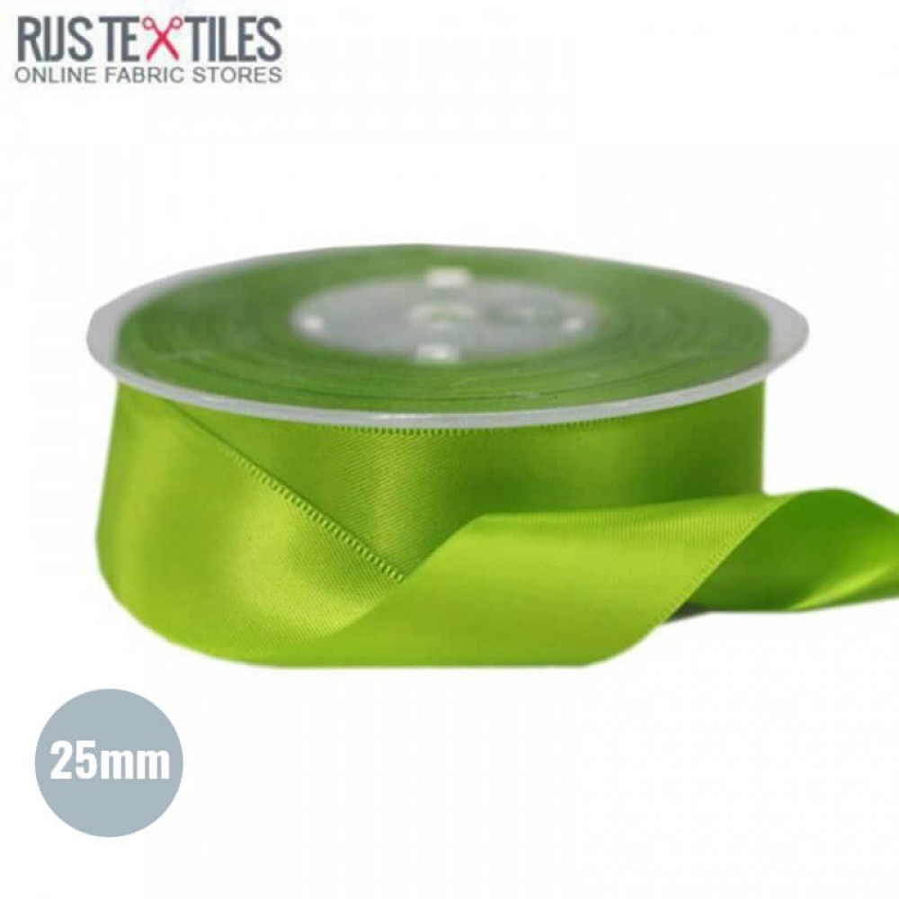 Ruban Satin 25mm Lime 