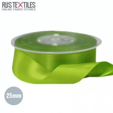 Ruban Satin 25mm Lime  - (Rubans)