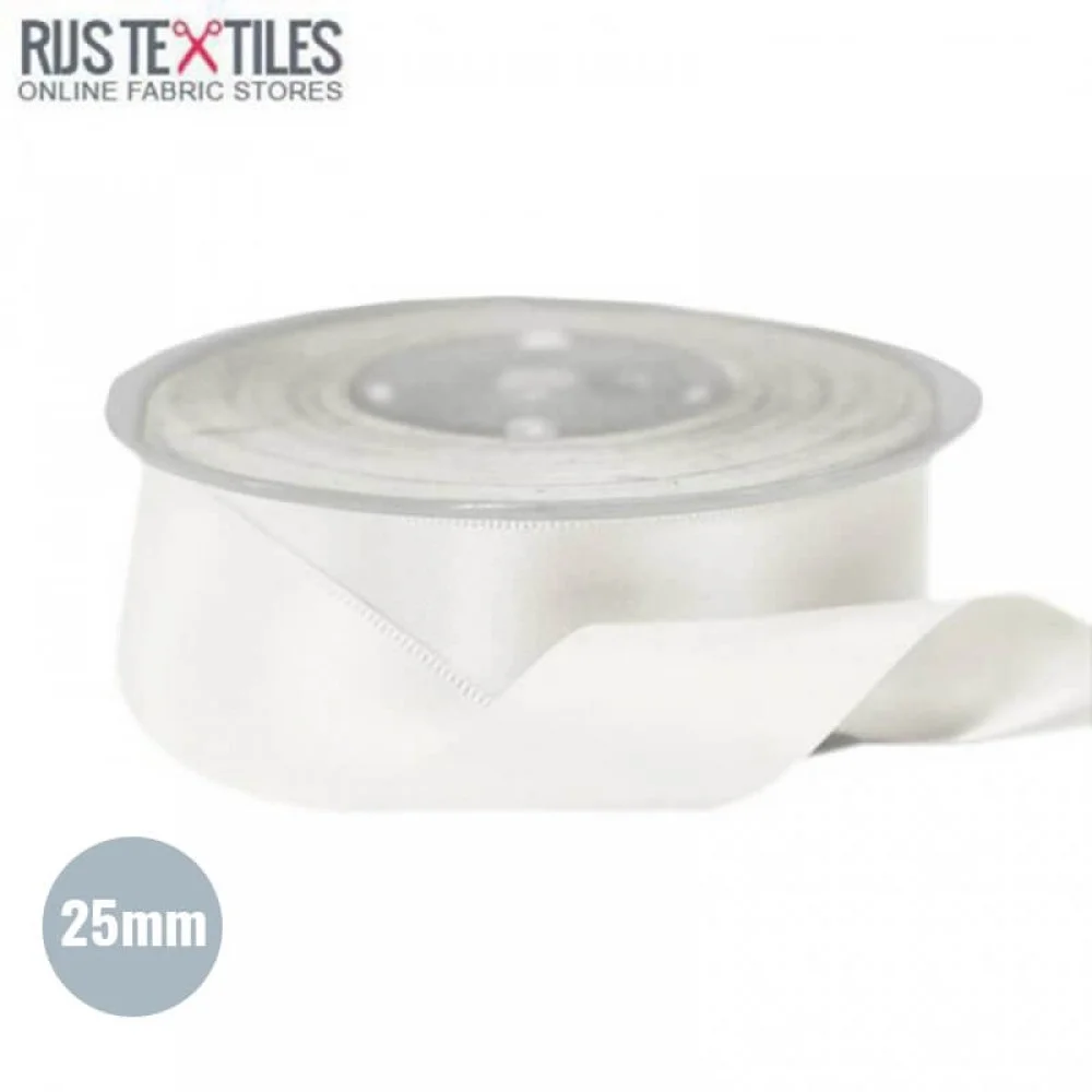 Satinband 25mm Ecru 