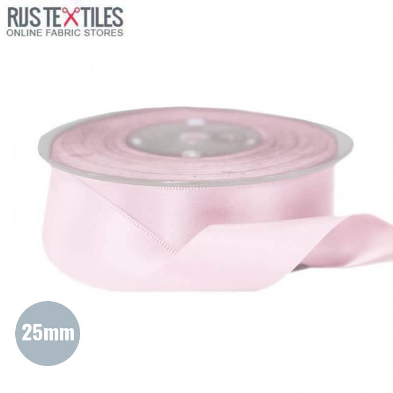 Satijnlint 25mm Roze