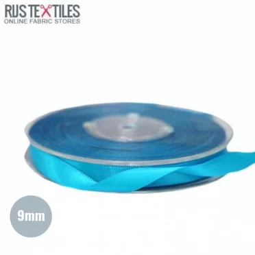 Satinbänder 9mm Aqua  - (Bänder & Borten)