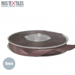 Ruban Satin 9mm Brun