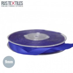 Ruban Satin 9mm Cobalt 