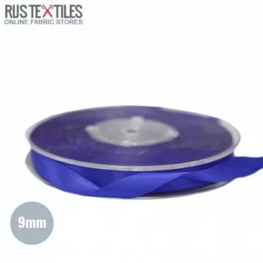 Ruban Satin 9mm Cobalt  - (Rubans)