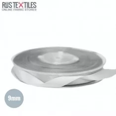 Satin Ribbon 9mm Light Grey 