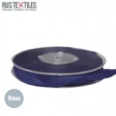 Satin Ribbon 9mm Navy