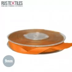 Satin Ribbon 9mm Orange