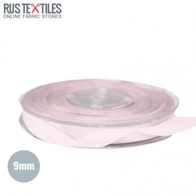 Satin Bånd 9mm Pink - (Bånd)
