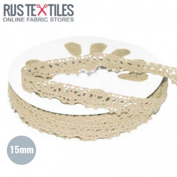 Nastro Pizzo Beige 15mm - (Nastri)
