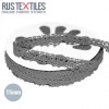 Nastro Pizzo Grigio Scuro 15mm