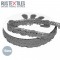Crochet Lace Trim Dark Grey 15mm - (Ribbons )