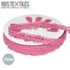 Crochet Lace Trim Pink 15mm