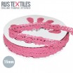 Spitzenband Rosa 15mm - (Bänder & Borten)