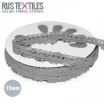 Ruban Dentelle Gris 15mm   - (Rubans)