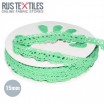 Ruban Dentelle Menthe 15mm - (Rubans)