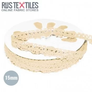 Ruban Dentelle Écru 15mm