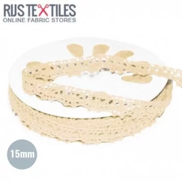 Nastro Pizzo Ecru 15mm - (Nastri)