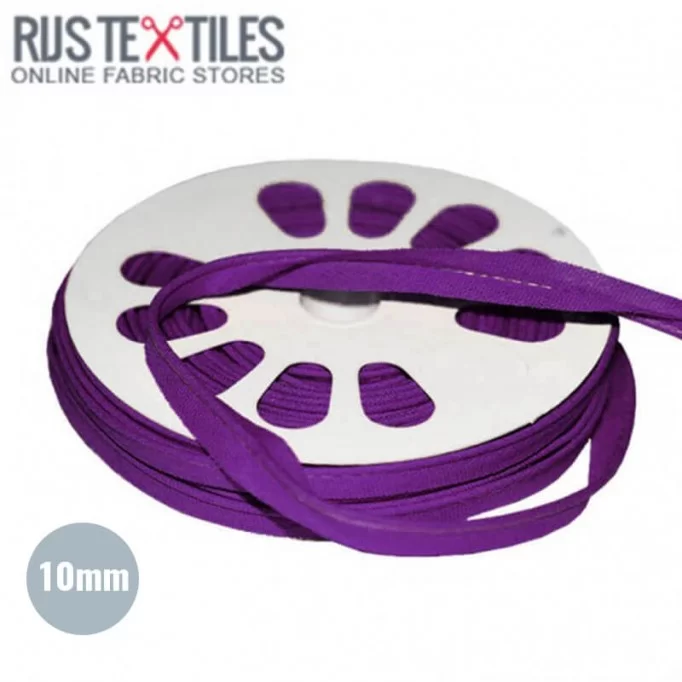 Tittekant Bomuld Violet 10mm - (Bånd)
