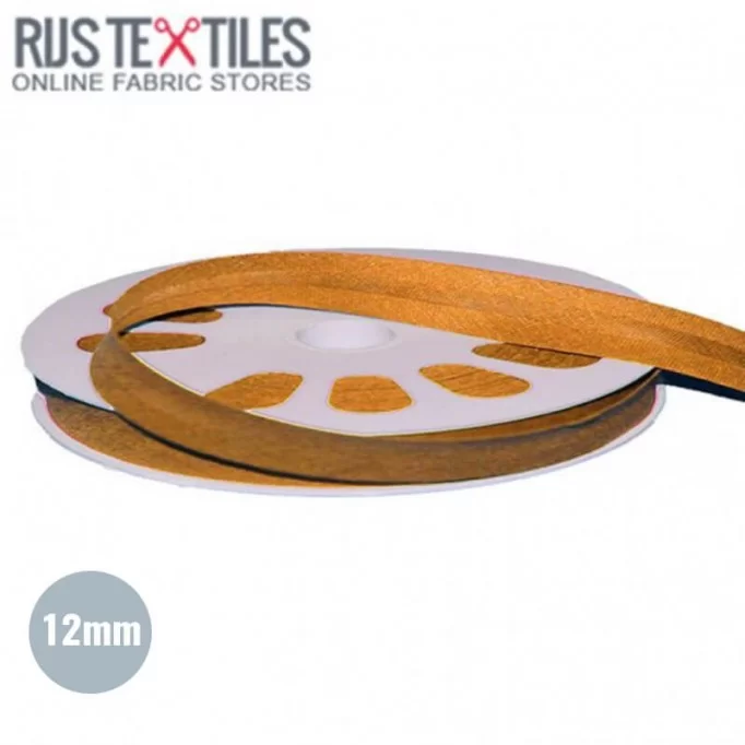 Cotton Bias Binding 12mm Camel  - (Ribbons )