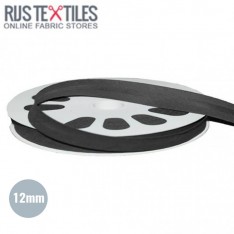 Cotton Bias Binding 12mm Dark Grey 