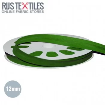 Schrägband Baumwolle 12mm Grasgrün 