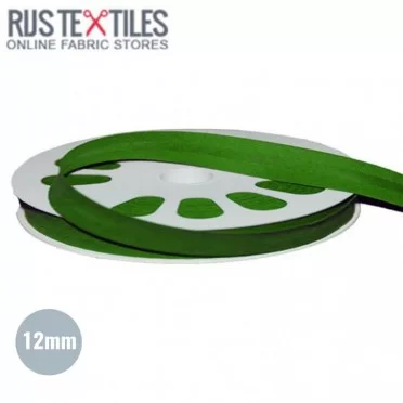 Nastri In Sbieco Di Cotone 12mm Verde Erba - (Nastri)