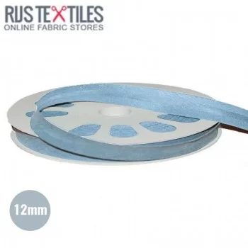 Schrägband Baumwolle 12mm Hell Blau 