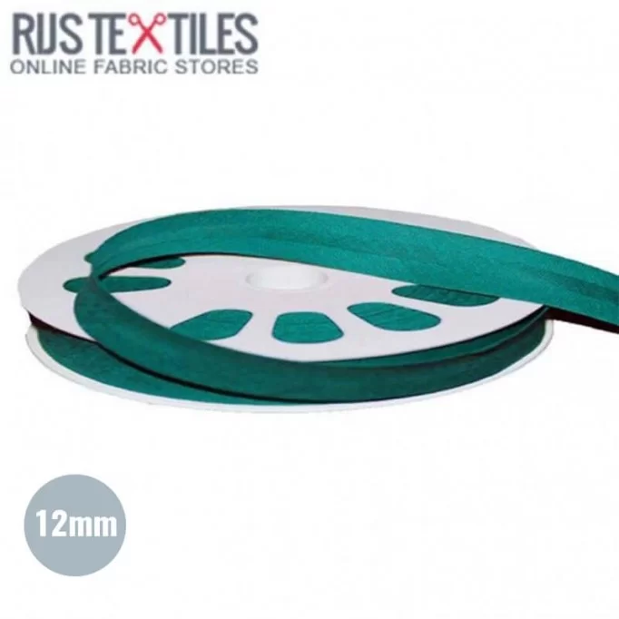 Cotton Bias Binding 12mm Petrol - (Ribbons )
