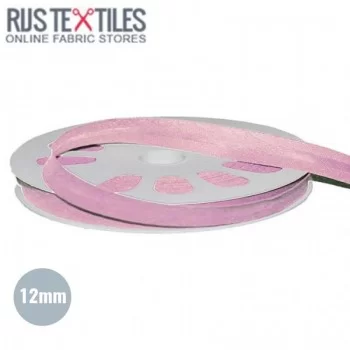 Schrägband Baumwolle 12mm Rosa 
