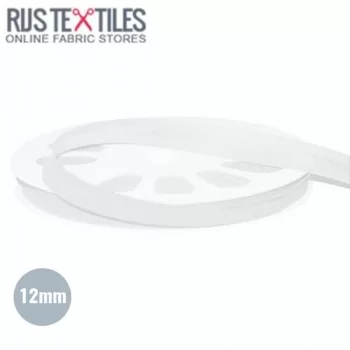 Schrägband Baumwolle 12mm Weiß 