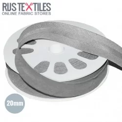 Schrägband Baumwolle Hell Grau 20mm Schrägband Baumwolle Hell Grau 20mm