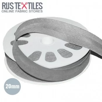 Nastri In Sbieco Di Cotone Grigio Chiaro 20mm Nastri In Sbieco Di Cotone Grigio Chiaro 20mm