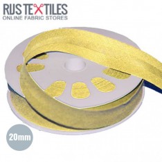 Cotton Bias Binding Light Yellow 20mm