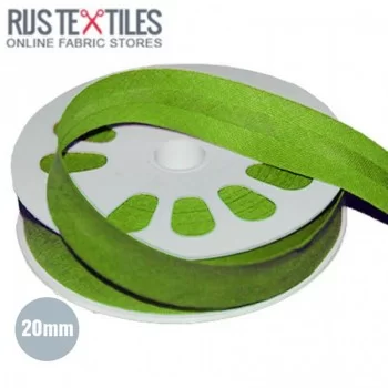 Nastri In Sbieco Di Cotone Lime 20mm Nastri In Sbieco Di Cotone Lime 20mm