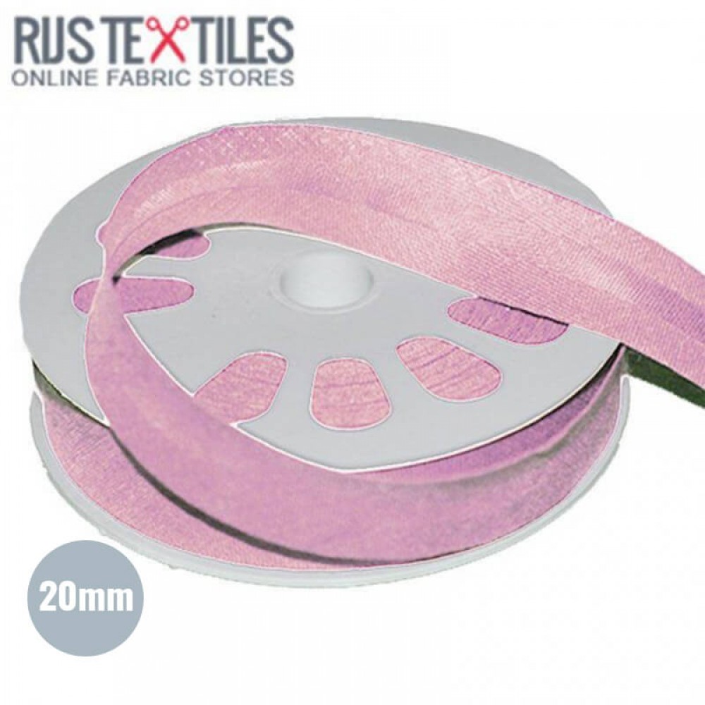 Schrägband Baumwolle Rosa 20mm