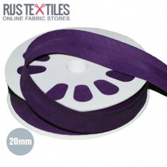 Cotton Bias Binding Purple 20mm