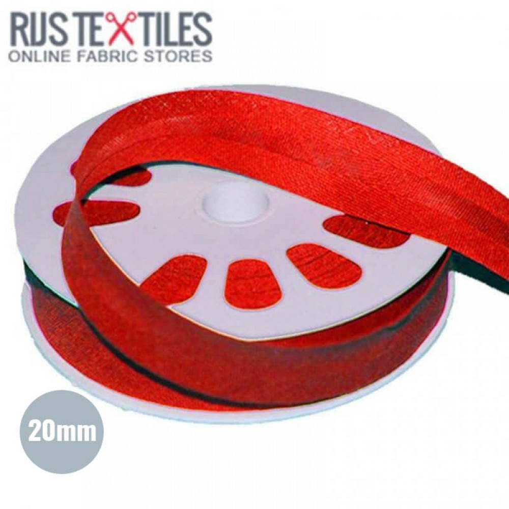 Schrägband Baumwolle Rot 20mm