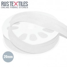 Cotton Bias Binding White 20mm