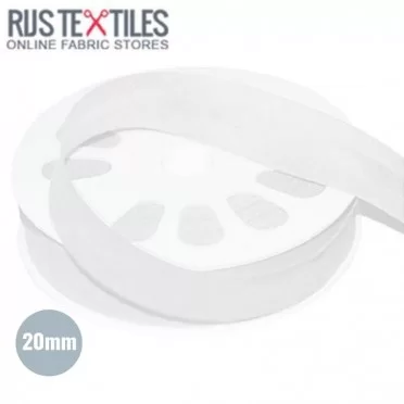 Schrägband Baumwolle Weiß 20mm - (Bänder & Borten)