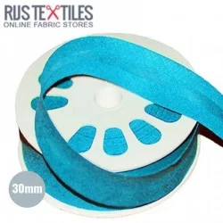Schrägband Baumwolle Aqua 30mm