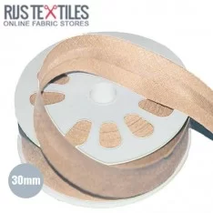 Biais Coton Plié Beige 30mm
