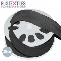 Cotton Bias Binding Dark Grey 30mm