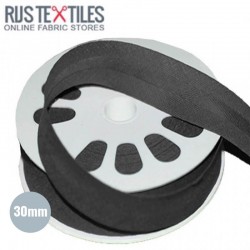 Cotton Bias Binding Dark Grey 30mm
