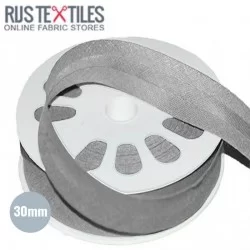 Schrägband Baumwolle Hell Grau 30mm Schrägband Baumwolle Hell Grau 30mm