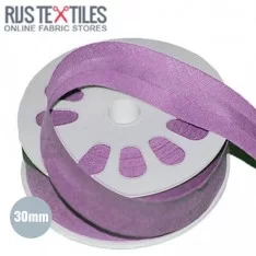 Biais Coton Plié Lilas 30mm