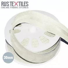 Biais Coton Plié Écru 30mm