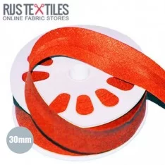 Biais Coton Plié Orange 30mm