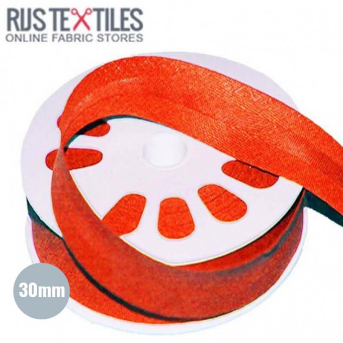 Nastri In Sbieco Di Cotone Arancione 30mm - (Nastri)
